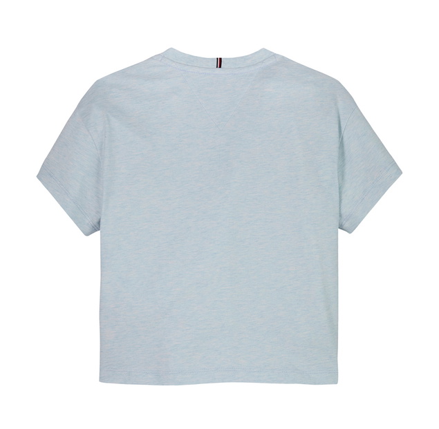 Tommy Hilfiger girls fun graphic tee t-shirt in de kleur breezy blue lichtblauw