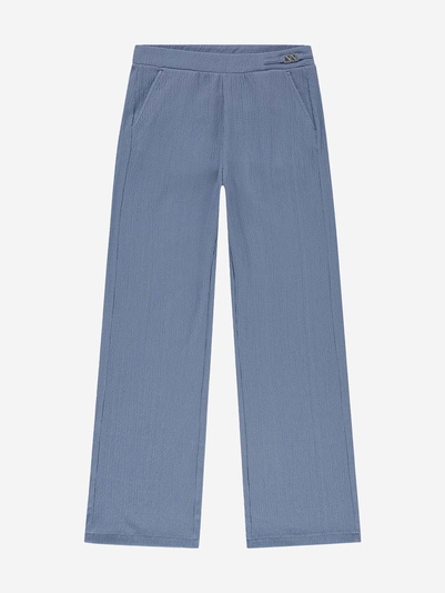 Nik en Nik girls Aalicia pants wide leg broek in de kleur smoked blue blauw
