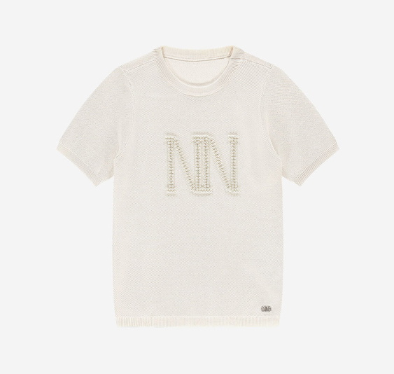 Nik en Nik girls Perla top in de kleur kit creme