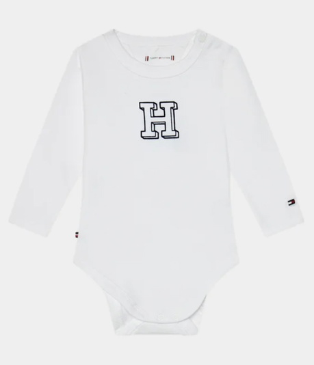 Tommy Hilfiger baby romper body in de kleur wit