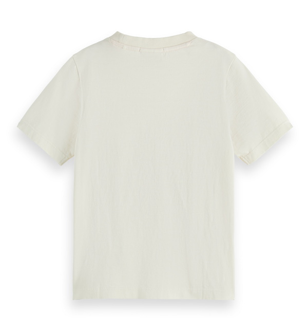 Scotch and Soda girls t-shirt met flower print in de kleur bordeaux/ecru
