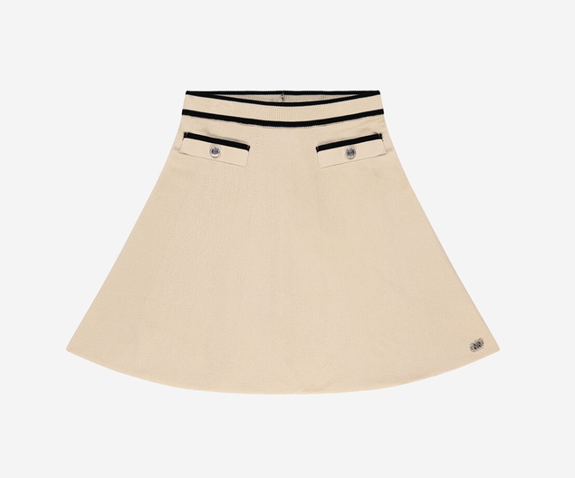 Nik en Nik girls Khloe skirt rok in de kleur wood ash creme