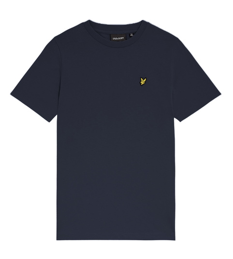 Lyle and Scott kids unisex plain t-shirt met mini logo in de kleur zwart