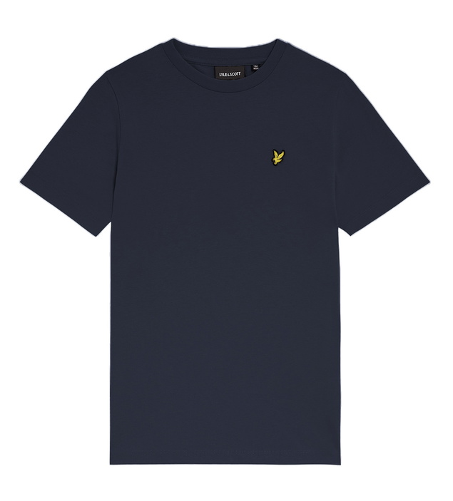 Lyle and Scott kids unisex plain t-shirt met mini logo in de kleur zwart