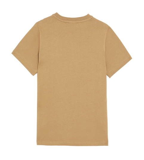 Lyle and Scott kids unisex plain t-shirt met mini logo in de kleur roestoranje