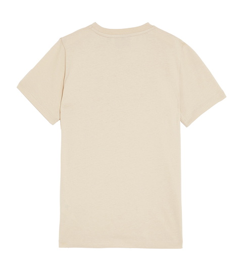 Lyle and Scott kids unisex plain t-shirt met mini logo in de kleur putty beige