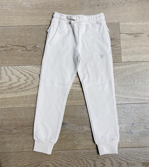 Lyle and Scott kids unisex lange sweatpants broek in de kleur putty creme