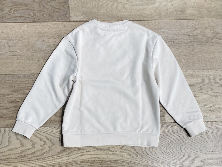 Lyle and Scott kids unisex sweater trui met mini logo in de kleur putty creme