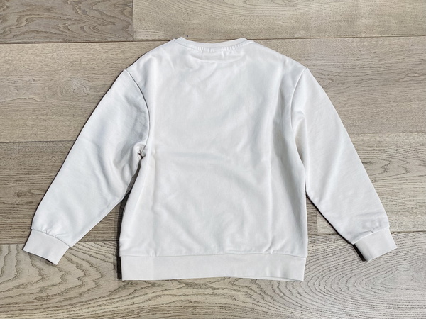 Lyle and Scott kids unisex sweater trui met mini logo in de kleur putty creme