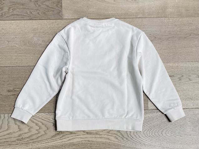 Lyle and Scott kids unisex sweater trui met mini logo in de kleur putty creme