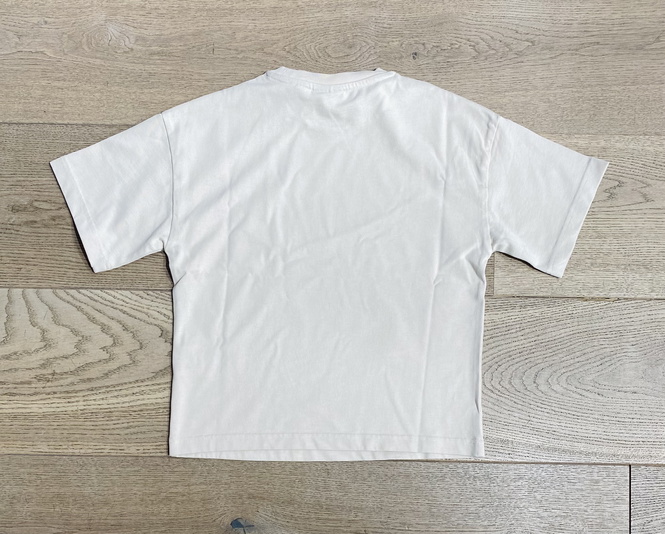 Lyle and Scott kids unisex t-shirt met mini logo in de kleur putty creme