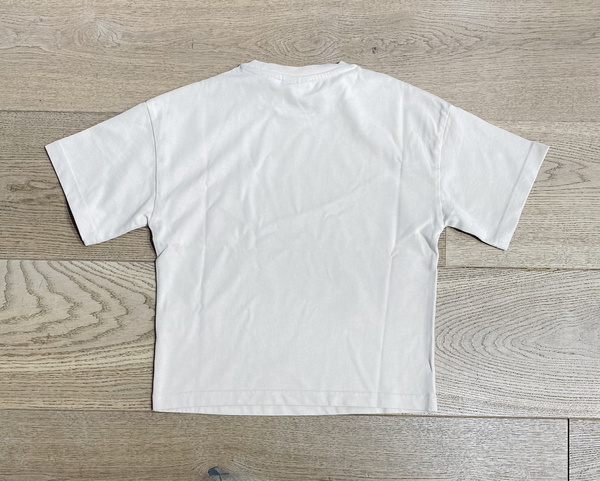 Lyle and Scott kids unisex t-shirt met mini logo in de kleur putty creme