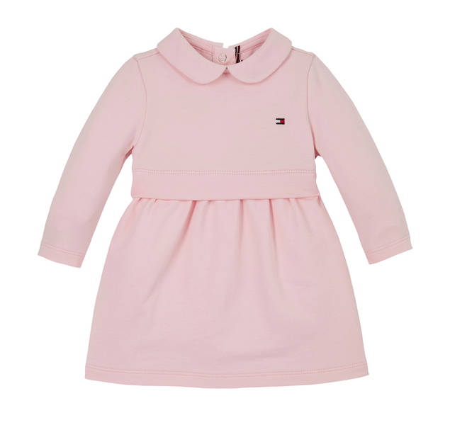 Tommy Hilfiger girls baby jurk in de kleur zachtroze