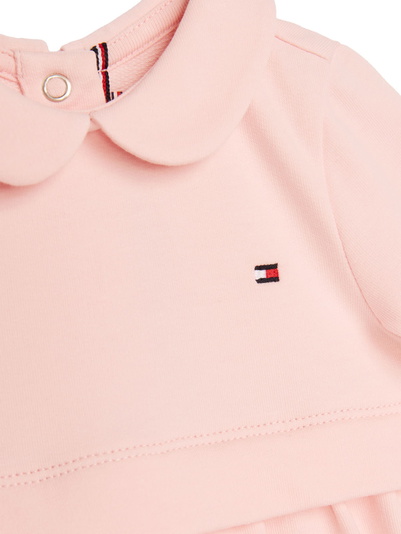 Tommy Hilfiger girls baby jurk in de kleur zachtroze