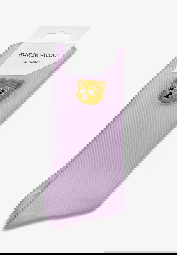 Baron Filou sokken socks in de kleur seashore vilolet lila