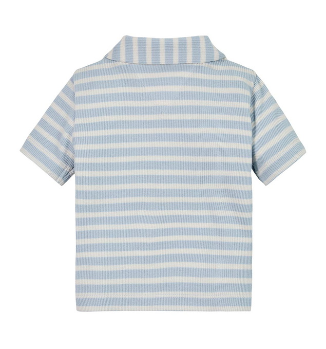 Tommy Hilfiger kids boys striped polo shirt in de kleur lichtblauw/wit