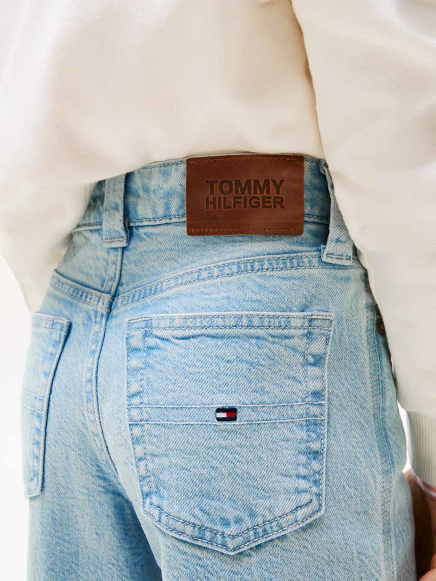 Tommy Hilfiger kids girls mabel light wash wide leg denim broek