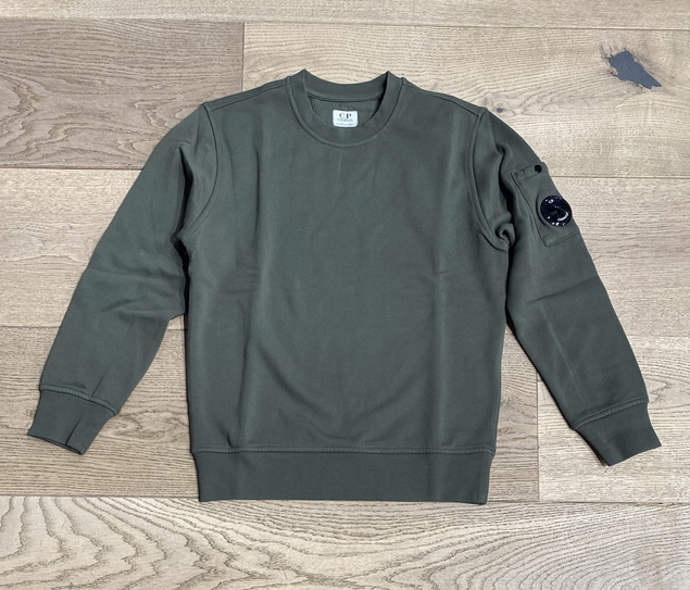 CP Company undersixteen boys crewneck sweater met lens in de kleur donkergroen