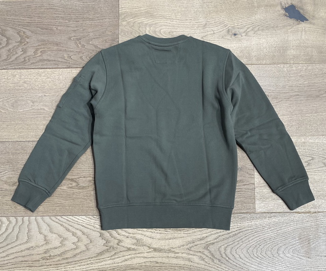 CP Company undersixteen boys crewneck sweater met lens in de kleur donkergroen