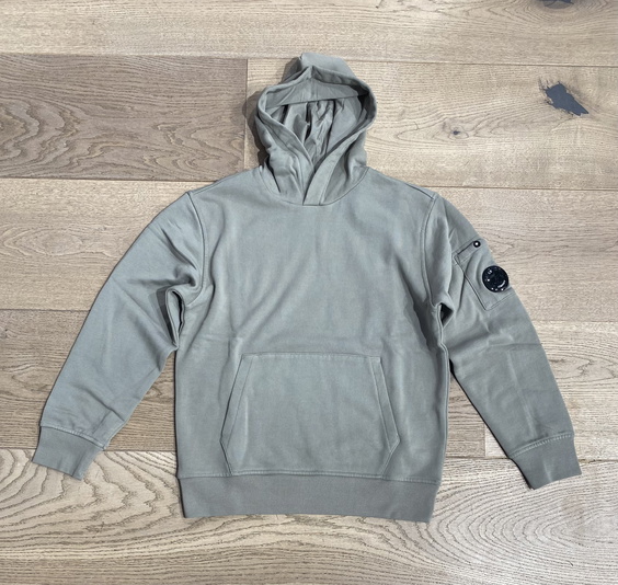 CP Company undersixteen boys hoodie sweater trui met lens in de kleur zachtgroen