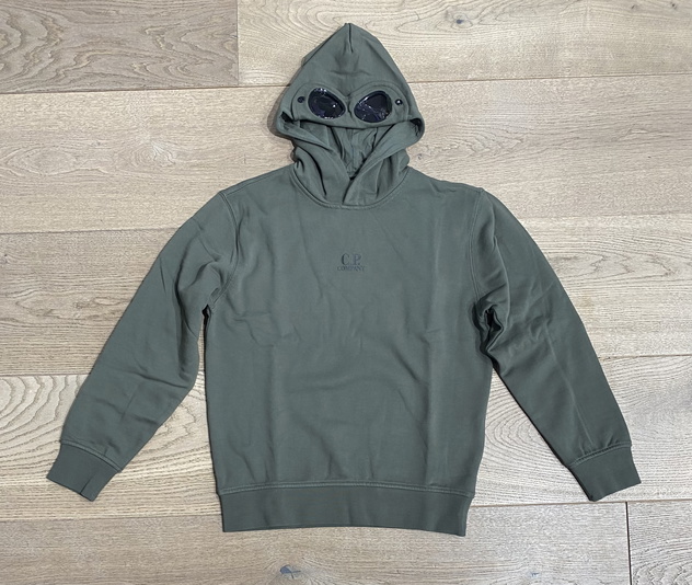 CP Company undersixteen boys hooded goggle sweater trui in de kleur donkergroen