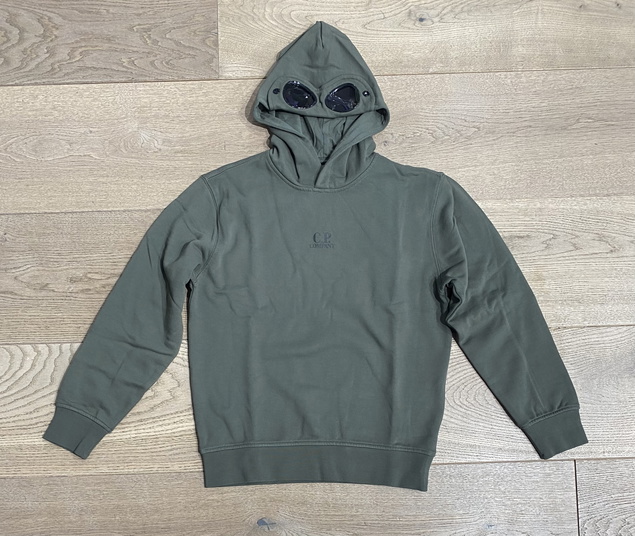CP Company undersixteen boys hooded goggle sweater trui in de kleur donkergroen
