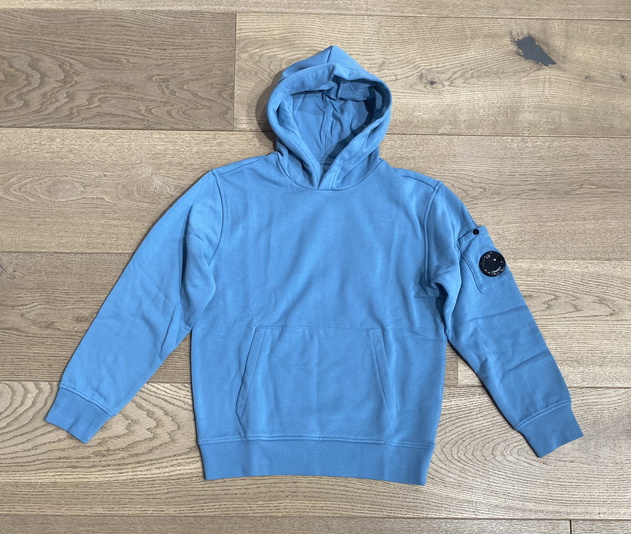 CP Company undersixteen boys hoodie sweater trui met lens in de kleur helder blauw