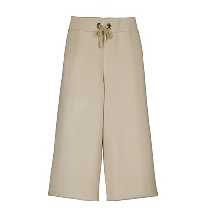 Abel & Lula girls zachte wide leg broek in de kleur haver beige